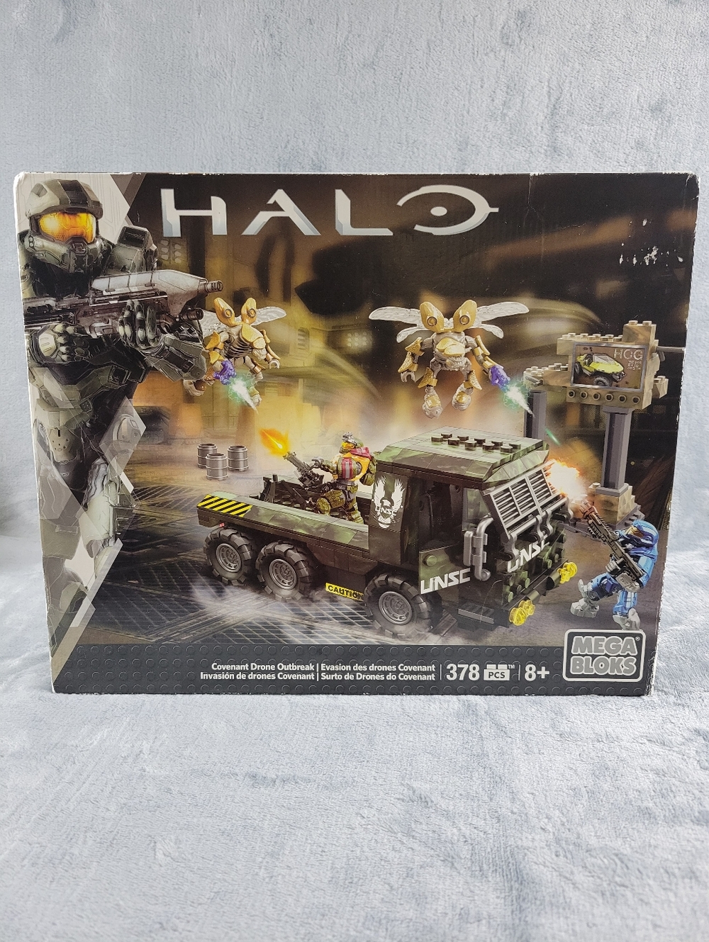 New Sealed Mega Bloks HALO Covenant Drone 378 Pc set Model#: CND03